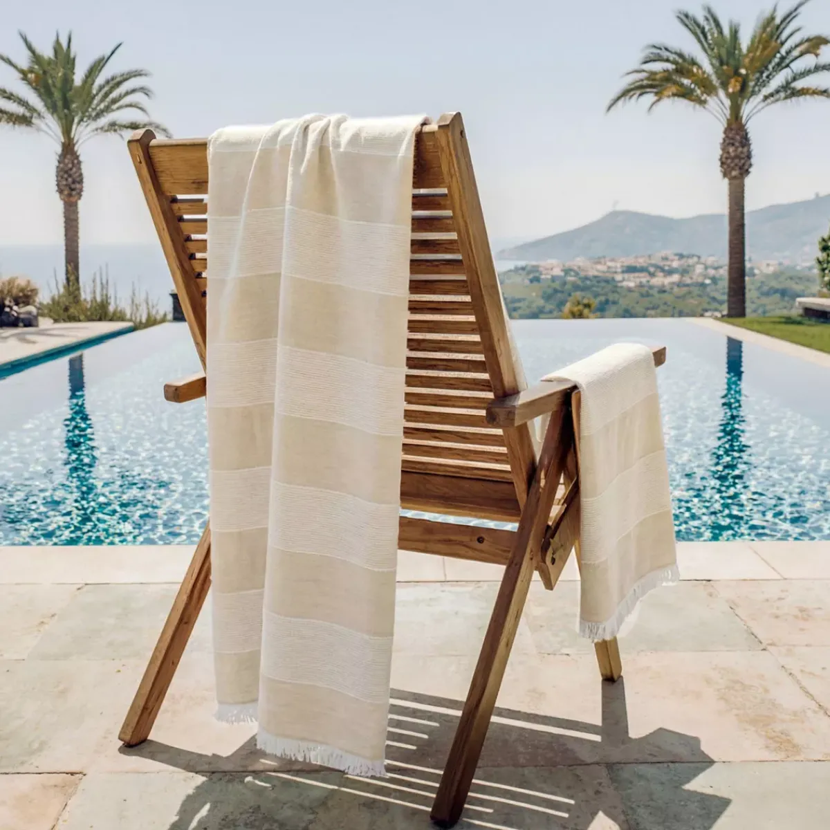 Online Fouta in cotone e spugna (95 x 180 cm) Mareva Biancheria Bagno|Fouta