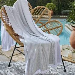 Outlet Fouta in cotone e spugna (95 x 180 cm) NaÃ«l ninfea Fouta