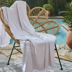 Sale Fouta in cotone e spugna (95 x 180 cm) NaÃ«l Corallo Biancheria Bagno|Fouta