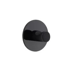 Gancio adesivo 3M (D4 cm) Zinc Nero