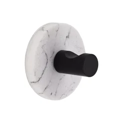 Gancio adesivo singolo effetto marmo Sema Grigio