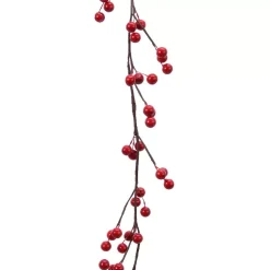 Ghirlanda decorata Célénia Rosso