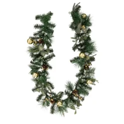 Ghirlanda di abete (200 cm) Foglie di eucalipto Verde