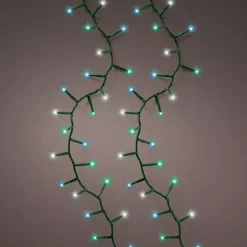 Ghirlanda di luci 11 m 500 LED cavo verde NewLuxe Tricolore Verde/Blu/Bianco