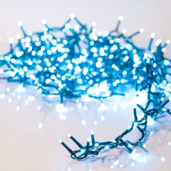 Ghirlanda di luci 16 m 750 LED cavo verde NewLuxe Blu