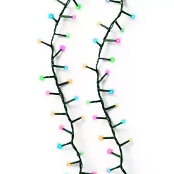 Ghirlanda di luci 7,50 m 350 LED cavo verde NewLuxe Multicolore pastello