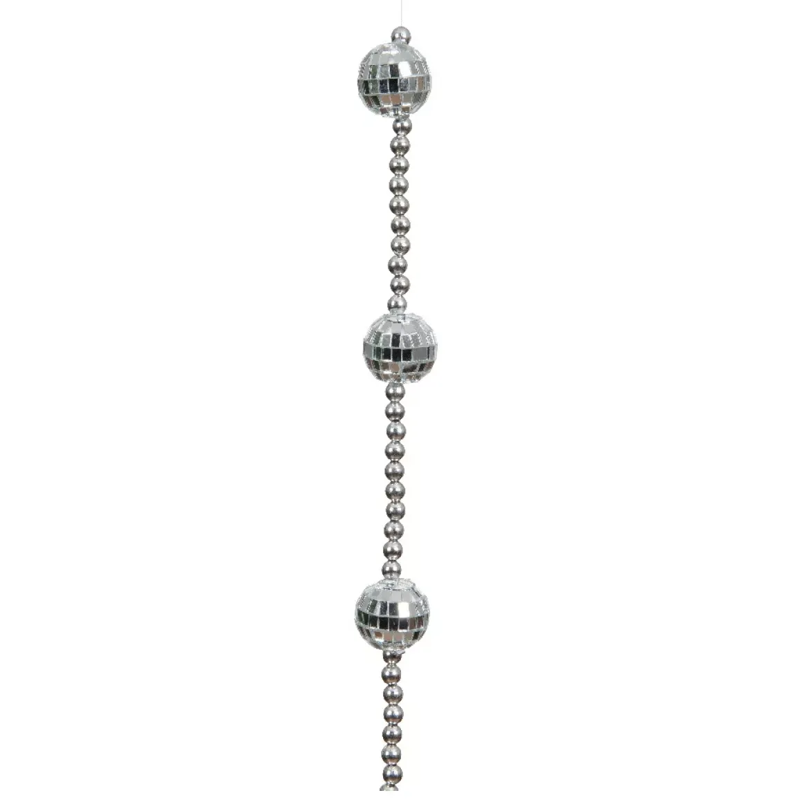 Ghirlanda di perle (172 cm) Disco Argento