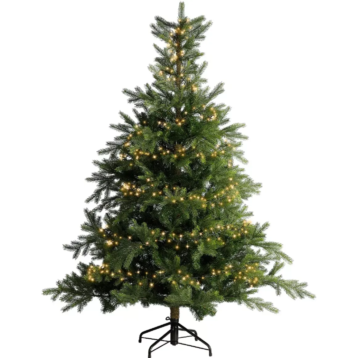 Ghirlanda luminosa Lusso 7,50 m 350 LED cavo verde Luxe Bianco caldo dorato.