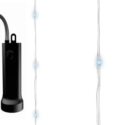 Ghirlanda luminosa Luxe a pile 1,59 m 100 Micro LED Durawise Bianco freddo