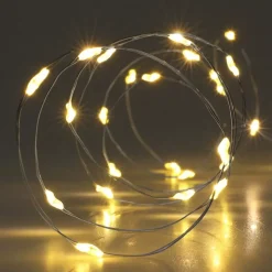 Ghirlanda luminosa Micro LED 4 m Bianco caldo 80 LED Timer CA a pile