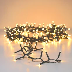 Ghirlanda luminosa 16 m 750 LED cavo verde Luxe Bianco caldo Champagne