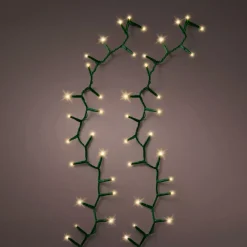Ghirlanda luminosa 11 m 500 LED cavo verde Luxe Bianco caldo Champagne