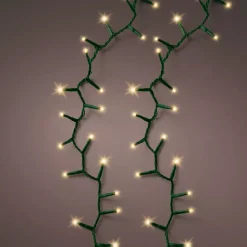 Ghirlanda luminosa 45 m 2000 LED cavo verde Luxe Bianco caldo Champagne