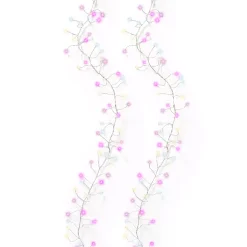 Ghirlanda luminosa 6 m 480 Micro LED cavo argento Luxe Tricolore Rosa, bianco caldo e freddo