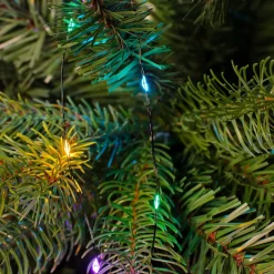 Ghirlanda tenda per albero 1,80 m 408 Micro LED cavo verde Multicolore pastello