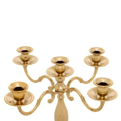 Grande Candelabro in metallo (H100 cm) Natale festivo Dorato
