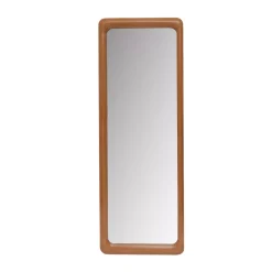Grande specchio da appoggiare in legno (H173 cm) Delhi Naturale beige