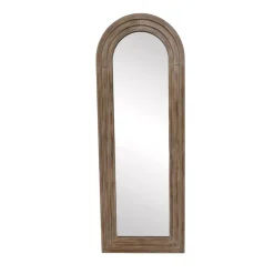 Grande specchio da parete con cornice in legno (182 cm) Marbala Marrone
