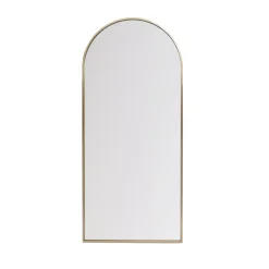 Grande specchio da parete in metallo (Alt 180 cm) Dallas Dorato