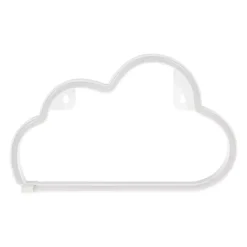 Insegna neon a pile (H18.7 cm) Nuvola Bianco