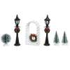 Kit di accessori lampioni e decorazioni per la creazione di un villaggio