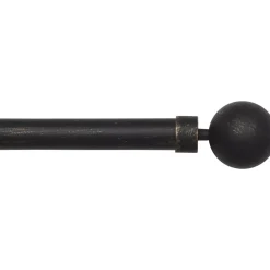 Best Kit di asta per tenda estensibile (L210 - L380 cm / D28 mm) Gaïa Nero e Tende : Bastoni, Aste E Supporti|Asta A Soffitto