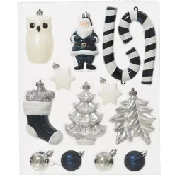 Kit di decorazioni di Natale Manaé Argento