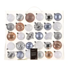 Kit di decorazioni di Natale Maisonette au Pôle Nord Rosa scintillate