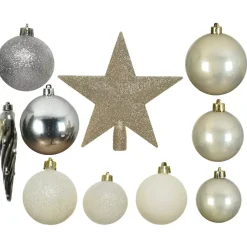 Kit di decorazioni di Natale Novae multi Argento / Bianco Perla