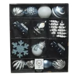Kit di decorazioni di Natale Tradition Celeste/Bianco/ Blu notte
