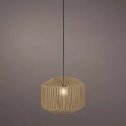 Lampada a sospensione da giardino con 15 LED (D40 cm) Naxos Naturale
