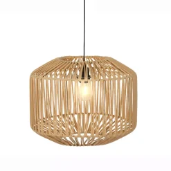 Lampada a sospensione da giardino con 15 LED (D40 cm) Naxos Naturale
