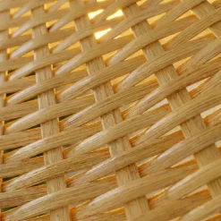 Lampada a sospensione in bambù inrecciato (D60 cm) Calvià Naturale