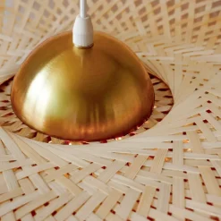 Lampada a sospensione in bambù (D75 cm) Mérida Naturale