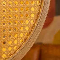 Lampada a sospensione rotonda in bambù (D40 cm) Oraya Naturale