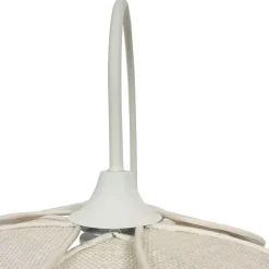 Lampada da parete petalo in tessuto (H62 cm) Alava Beige