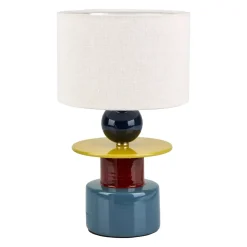 Lampada da tavolo in ceramica (H29,5 cm) Logic Multicolore