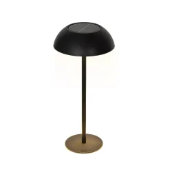 Lampada da tavolo solare LED (H33 cm) Malibu Nero