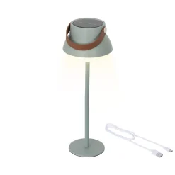 Lampada da tavolo solare 100 lumen (H36 cm) Tokyo Verde menta