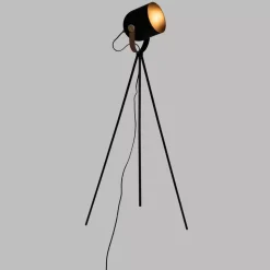 Lampada da terra a treppiede (H36 cm) Bil Nero