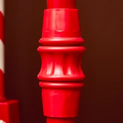 Lampada di Natale illuminata musicale e animata 10 LED (H135 cm) Neve cadente Rosso