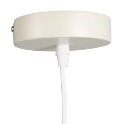 Lampadario rotondo metallo (D29,5 cm) Colisée Bianco