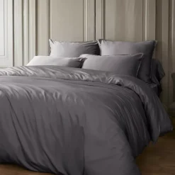 Discount Lenzuola con angoli in raso di bambù (140 x 190 cm) Sienna granito Lenzuola Con Angoli