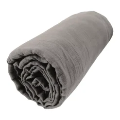 Hot Lenzuolo con angoli garza di cotone Gaïa Grigio granito Lenzuola Con Angoli