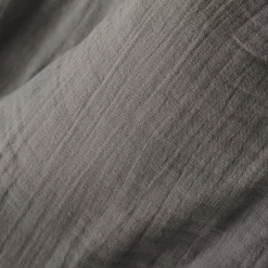 Hot Lenzuolo con angoli garza di cotone Gaïa Grigio granito Lenzuola Con Angoli