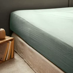 Hot Lenzuolo con angoli garza di cotone (90 x 190 cm) Gaïa Lenzuola Con Angoli