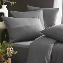 Sale Lenzuolo con angoli in lyocell Tencel™ (180 x 200 cm) Olivia Granito Lenzuola Con Angoli