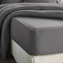 Online Lenzuolo con angoli in lyocell Tencel™ (160 x 200 cm) Olivia Granito Lenzuola Con Angoli