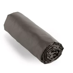 Hot Lenzuolo con angoli percalle di cotone (180 cm) Cali Grigio Lenzuola Con Angoli