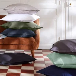 New Lenzuolo sopra percalle di cotone (180 x 290 cm) Cali Blu marino Lenzuola Superiori